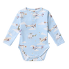 SNUGGLE HUNNY TAKING FLIGHT LONG SLEEVE ORGANIC BODYSUIT