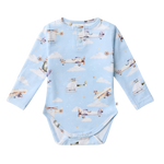 SNUGGLE HUNNY TAKING FLIGHT LONG SLEEVE ORGANIC BODYSUIT