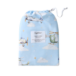 SNUGGLE HUNNY TAKING FLIGHT ORGANIC FITTED COT SHEET