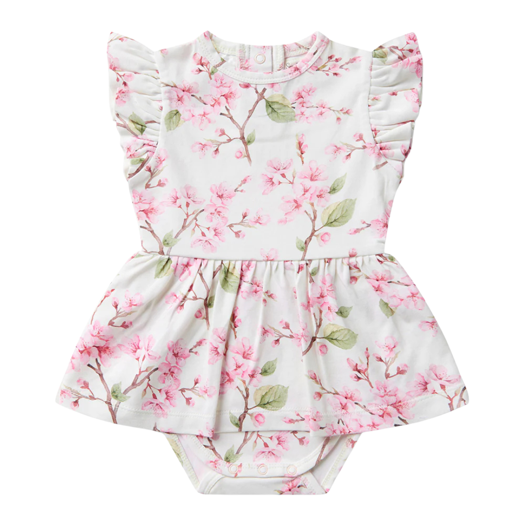 SNUGGLE HUNNY CHERRY BLOSSOM SHORT SLEEVE DRESS