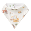 SNUGGLE HUNNY DIGGERS & TRACTORS DRIBBLE BIB
