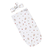 SNUGGLE HUNNY LADYBUG ORGANIC SNUGGLE SWADDLE & TOPKNOT SET