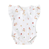 SNUGGLE HUNNY LADYBUG SHORT SLEEVE ORGANIC BODYSUIT WITH FRILL