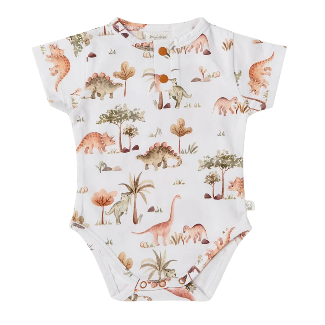 SNUGGLE HUNNY DINO SHORT SLEEVE BODYSUIT