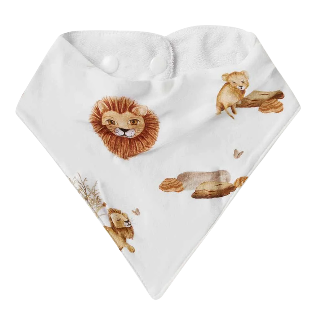 SNUGGLE HUNNY DRIBBLE BIB - LION