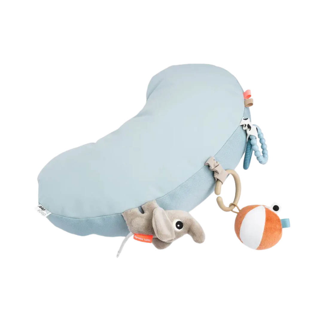 DONE BY DEER TUMMY TIME ACTIVITY TOY PLAYGROUND BLUE