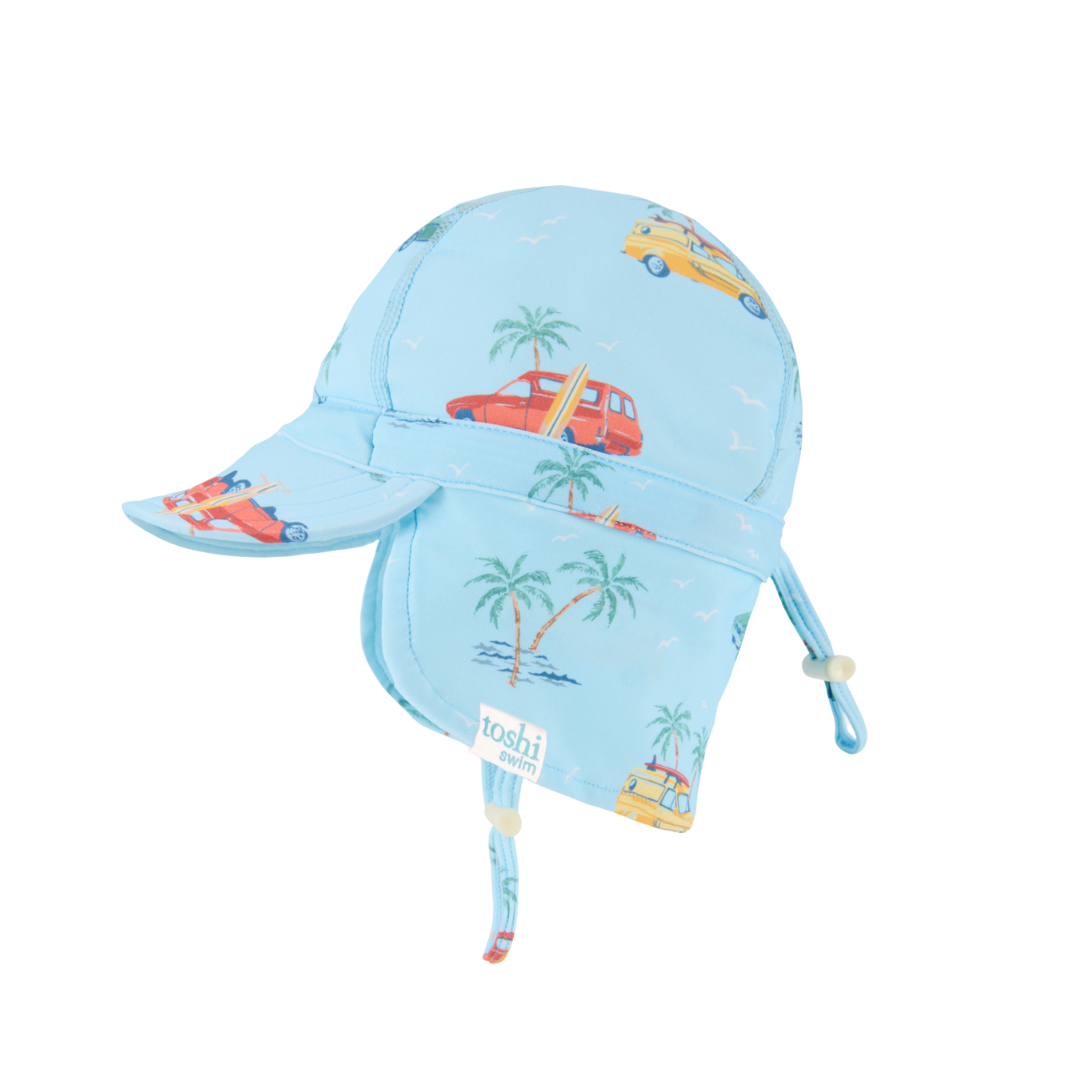 TOSHI SWIM FLAP CAP PARADISE SWELL SEEKERS SKY