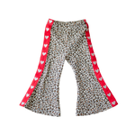 POSS & SOSS HEART FLARES IN LEOPARD