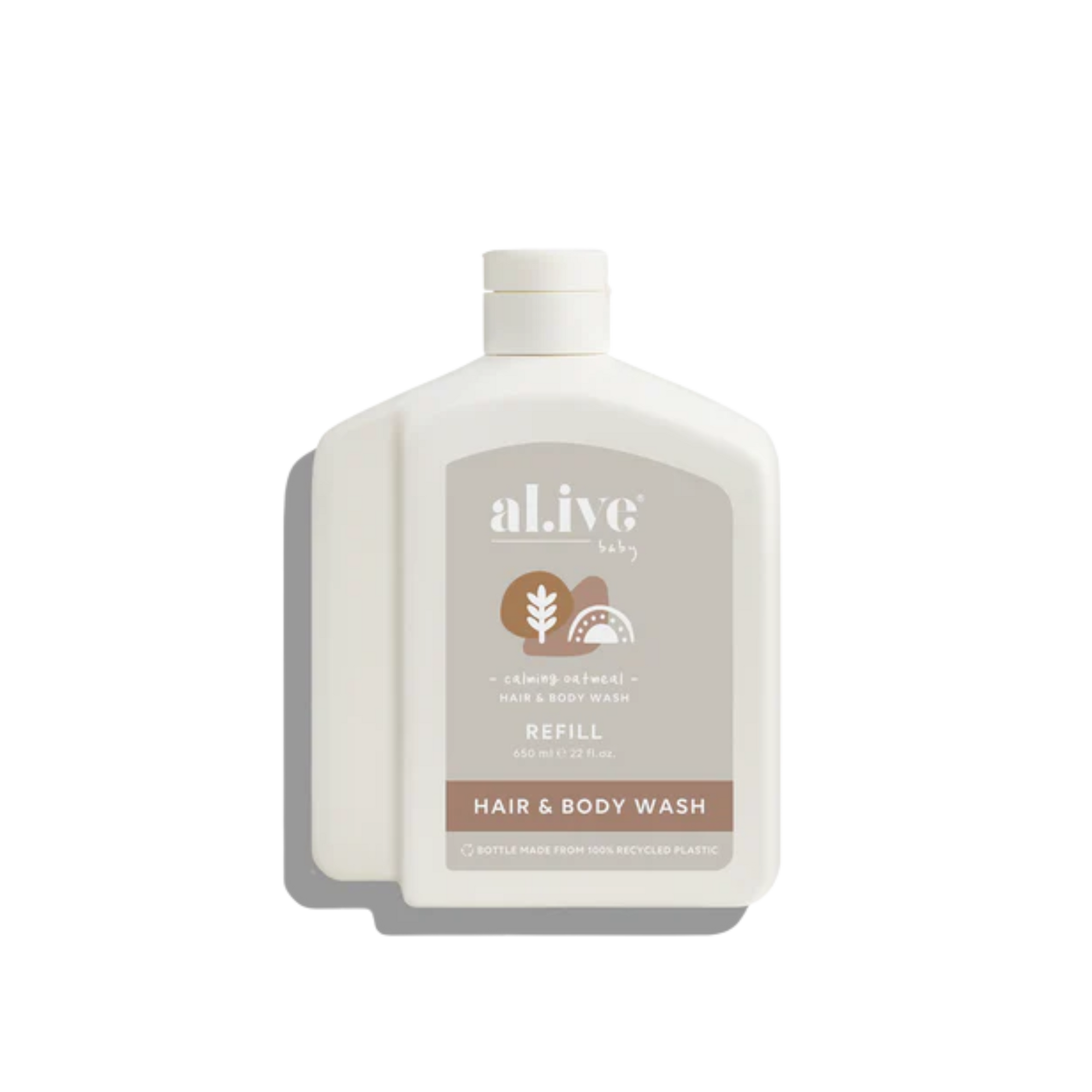 AL.IVE BABY 650ML WASH REFILL - CALMING OATMEAL