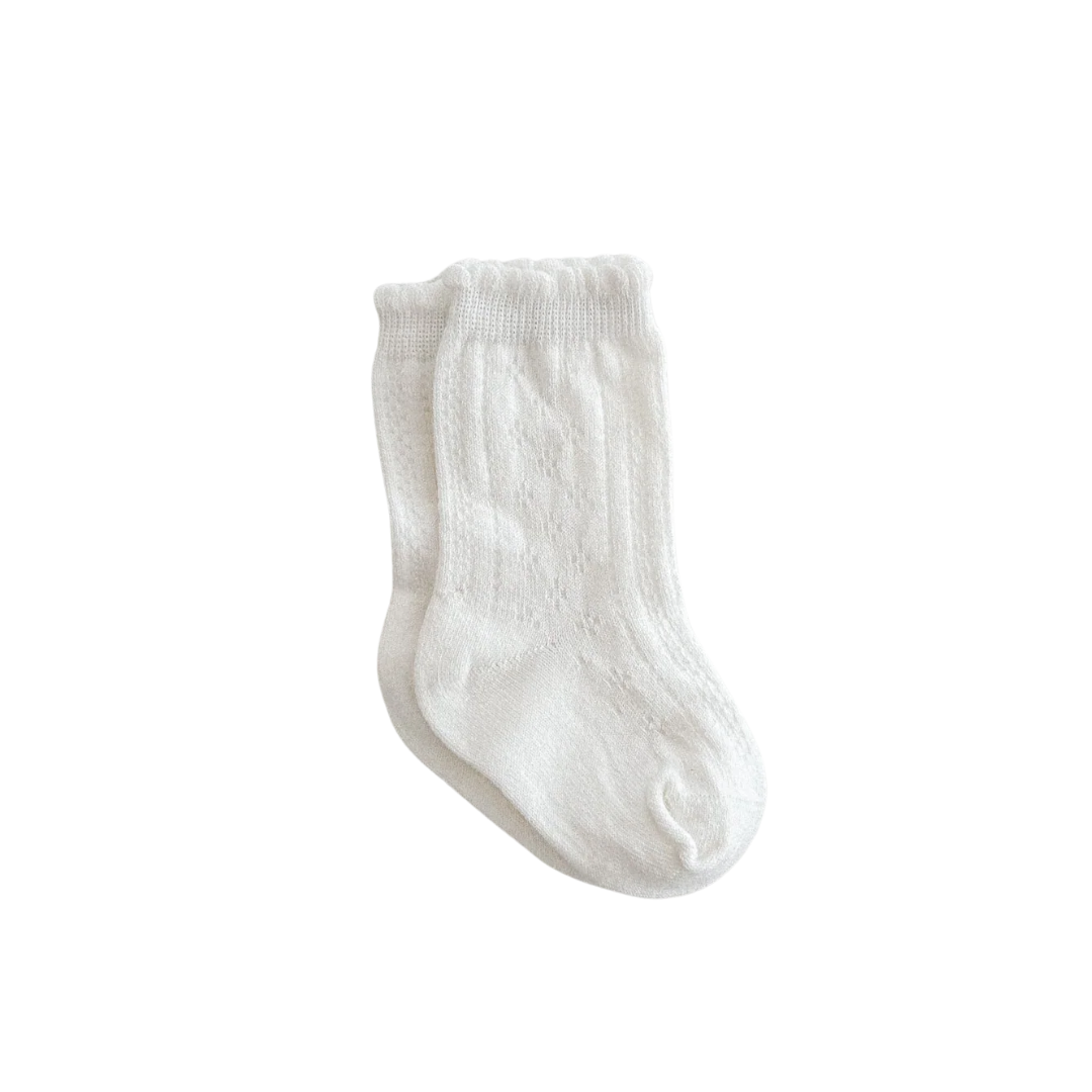 ZIGGY LOU SOCKS LACE - MILK