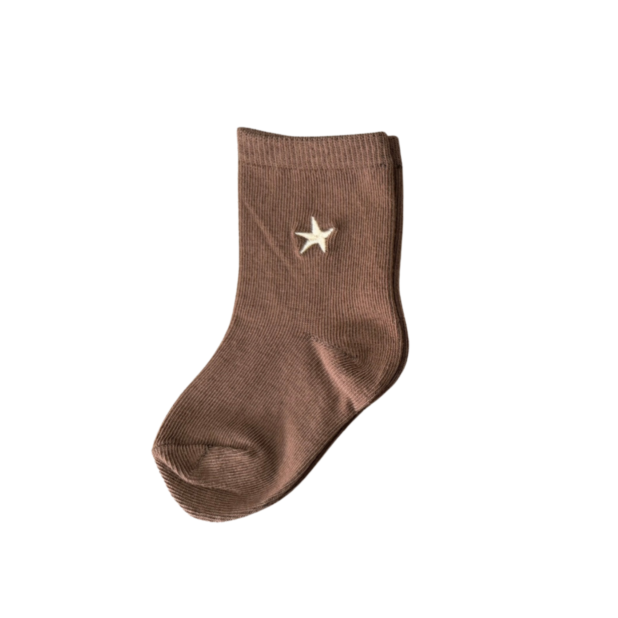 BOWI STAR SOCKS - CHOCOLATE