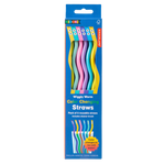 KIKKERLAND WIGGLY WORM COLOUR CHANGING STRAWS - 6PCS SET