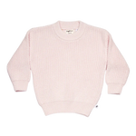 SNUGGLE HUNNY BLUSH PINK OVERSIZED COTTON KNIT JUMPER
