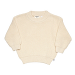SNUGGLE HUNNY CREAM OVERSIZED COTTON KNIT JUMPER