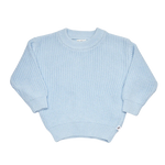 SNUGGLE HUNNY BABY BLUE OVERSIZED COTTON KNIT JUMPER
