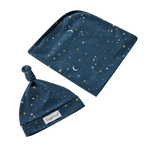 SNUGGLE HUNNY STARRY NIGHT JERSEY WRAP & BEANIE SET
