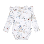 SNUGGLE HUNNY SWEET SWALLOWS LONG SLEEVE BODYSUIT WITH FRILL