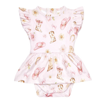 SNUGGLE HUNNY BOOTS & BOWS SHORT SLEEVE DRESS