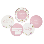 SNUGGLE HUNNY GRACIE GRACIE & JEWEL PINK REVERSIBLE MILESTONE CARDS