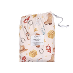 SNUGGLE HUNNY COWBOYS FITTED COT SHEET