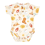 SNUGGLE HUNNY COWBOYS SHORT SLEEVE BODYSUIT