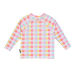 CRYWOLF BABY RASH VEST - POP GINGHAM
