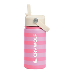 CRYWOLF DRINK BOTTLE 360ML - FLAMINGO STRIPE