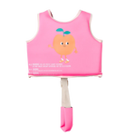 SUNNYLIFE KIDS SWIM VEST POPPY THE PEACH NEON PINK