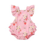 TOSHI BABY ROMPER STRAWBERRY FIELDS BLOSSOM