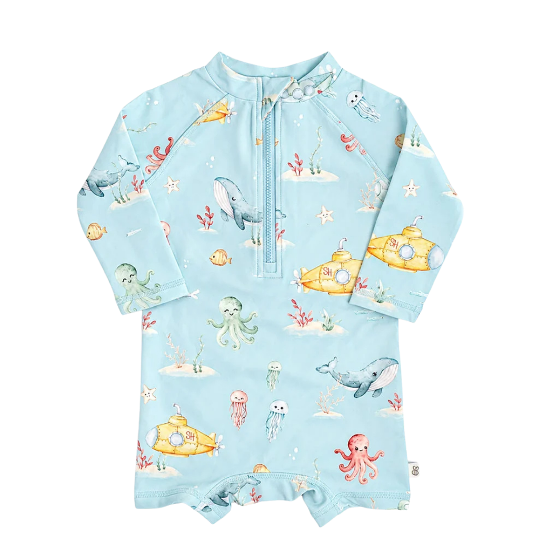 SNUGGLE HUNNY BLUE LITTLE SUBS SWIM SHORTIE
