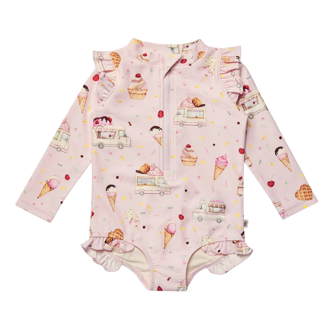 SNUGGLE HUNNY ICE CREAM FRILL SWIMSUIT