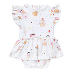 SNUGGLE HUNNY ICE CREAMS SHORT SLEEVE DRESS