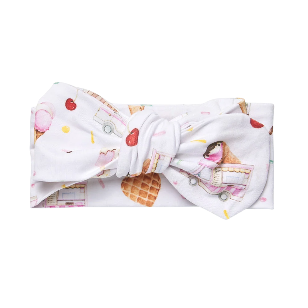 SNUGGLE HUNNY ICE CREAMS OVERSIZED BOW