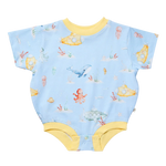SNUGGLE HUNNY BLUE LITTLE SUBS OVERSIZED ROMPER