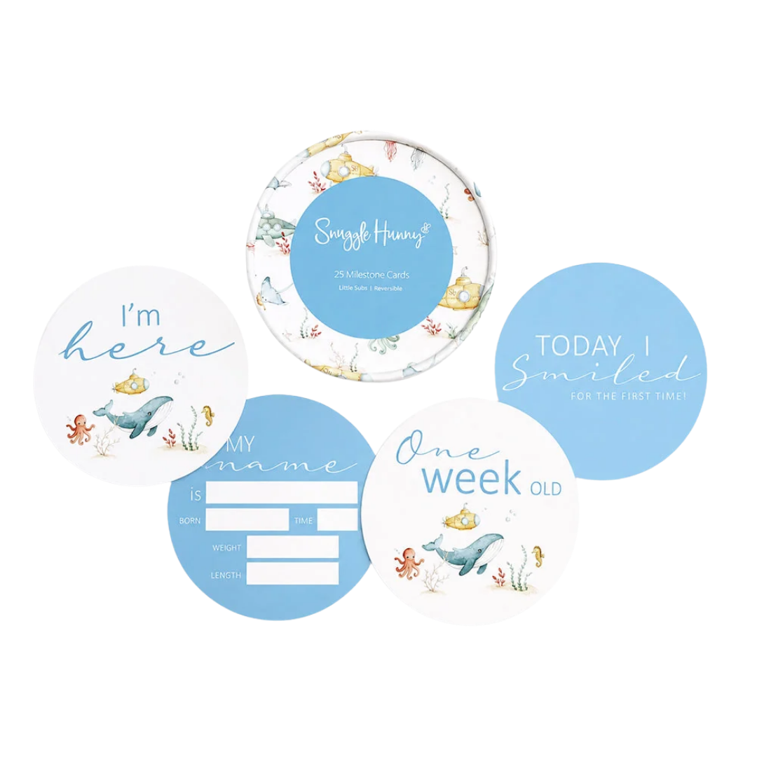 SNUGGLE HUNNY LITTLE SUBS MILESTONE CARDS