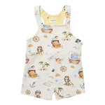 SNUGGLE HUNNY TREASURE ISLAND SNUGGLE OVERALL SHORTS