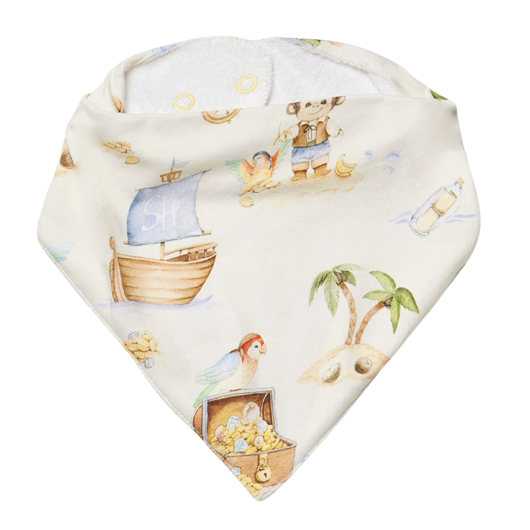 SNUGGLE HUNNY TREASURE ISLAND DRIBBLE BIB