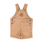 RINGERS WESTERN BABIES BARNYARD BUDDY SHORTS OVERALLS - DARK SAND