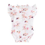 SNUGGLE HUNNY CAROUSEL SHORT SLEEVE BODYSUIT WITH FRILL