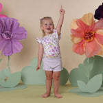 SNUGGLE HUNNY ISLA SHORT SLEEVE ORGANIC BODYSUIT WITH FRILL