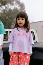 SUNDAY SIBLINGS SUNDAY TEE - PURPLE (PRE-ORDER)