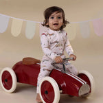 SNUGGLE HUNNY VINTAGE CARS CONVERTIBLE ROMPER