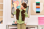 CUBBY TERRY PANT - SPROUT STRIPE