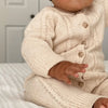 ZIGGY LOU CLASSIC KNIT ROMPER - BISCOTTI FLECK
