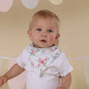 SNUGGLE HUNNY WHITE RABBIT DRIBBLE BIB