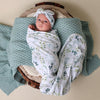 SNUGGLE HUNNY EDEN ORGANIC JERSEY WRAP & TOPKNOT SET