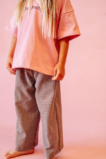 DEAR DARCY GINGHAM PANTS - BEIGE