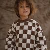 CINNAMON BABY KNITTED JUMPER - CHOCOLATE
