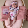 SNUGGLE HUNNY FLORAL KISS SHORT SLEEVE BODYSUIT