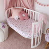 SNUGGLE HUNNY ALICE'S TEA PARTY FITTED COT SHEET